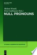 Null Pronouns /