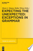 Expecting the unexpected : exceptions in grammar /
