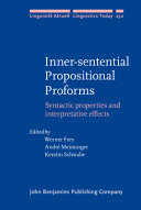 Inner-sentential propositional proforms /