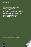 Syntactic Structures and Morphological Information /