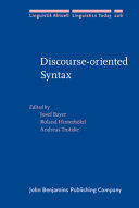 Discourse-oriented syntax /