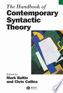 The handbook of contemporary syntactic theory