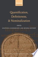 Quantification, definiteness, and nominalization