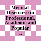 Medical Discourse in Professional, Academic and Popular Settings /