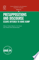 Presuppositions and discourse : : essays offered to Hans Kamp /