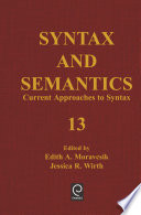 Current approaches to syntax /