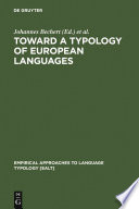 Toward a Typology of European Languages /