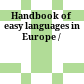 Handbook of easy languages in Europe /