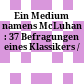 Ein Medium namens McLuhan : : 37 Befragungen eines Klassikers /