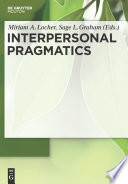 Interpersonal Pragmatics /