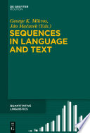 Sequences in Language and Text /