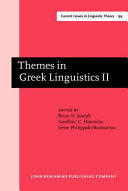 Themes in Greek Linguistics II