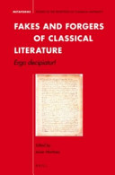 Fakes and forgers of classical literature : : ergo decipiatur! /