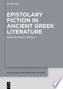 Epistolary Fiction in Ancient Greek Literature /