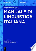 Manuale di linguistica italiana /