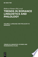 Trends in Romance Linguistics and Philology.