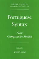 Portuguese syntax : new comparative studies /