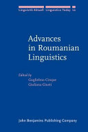 Advances in Roumanian linguistics