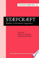 Stfcrft : studies in Germanic linguistics : select papers from the First and the Second Symposium on Germanic Linguistics, University of Chicago, 24 April 1985, and University of Illinois at Urbana-Champaign, 3-4 October 1986 /