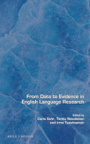 From data to evidence in English language research /
