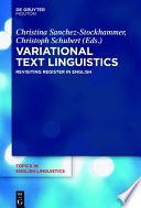 Variational Text Linguistics : : Revisiting Register in English /
