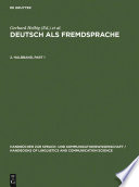 Deutsch als Fremdsprache : : Ein internationales Handbuch.