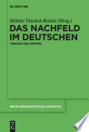 Das Nachfeld im Deutschen : : Theorie und Empirie /