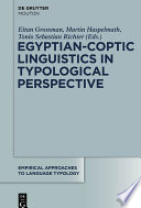 Egyptian-Coptic Linguistics in Typological Perspective /