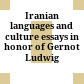 Iranian languages and culture : essays in honor of Gernot Ludwig Windfuhr