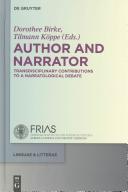 Author and narrator : : transdisciplinary contributions to a narratological debate /