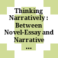 Thinking Narratively : : Between Novel-Essay and Narrative Essay /