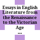 Essays in English Literature from the Renaissance to the Victorian Age Presented to A.S.P. Woodhouse /