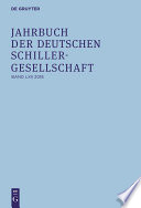 Jahrbuch der Deutschen Schillergesellschaft : : Internationales Organ für Neuere deutsche Literatur.