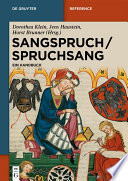 Sangspruch / Spruchsang : : Ein Handbuch /