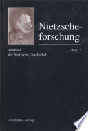 Nietzscheforschung : : Jahrbuch der Nietzschegesellschaft.