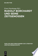 Rudolf Borchardt und seine Zeitgenossen /