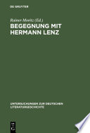 Begegnung mit Hermann Lenz : : Künzelsauer Symposion /