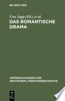 Das romantische Drama : : Produktive Synthese zwischen Tradition und Innovation /