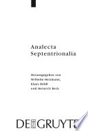 Analecta Septentrionalia : : Beiträge zur nordgermanischen Kultur- und Literaturgeschichte /