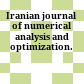 Iranian journal of numerical analysis and optimization.