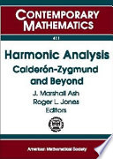 Harmonic analysis : : Calderon-Zygmund and beyond : a conference in honor of Stephen Vagi's retirement, December 6-8, 2002, DePaul University, Chicago, Illinois /