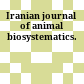 Iranian journal of animal biosystematics.