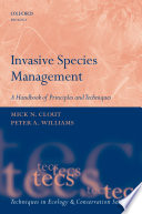 Invasive species management : : a handbook of principles and techniques /