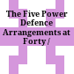 The Five Power Defence Arrangements at Forty /
