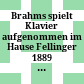 Brahms spielt Klavier : aufgenommen im Hause Fellinger 1889 / the re-recording of the complete cylinder
