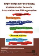 Empfehlungen zur Schreibung geographischer Namen in österreichischen Bildungsmedien