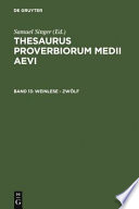 Thesaurus proverbiorum medii aevi