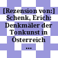 [Rezension von:] Schenk, Erich: Denkmäler der Tonkunst in Österreich Band 89 : Georg Muffat, Armonico tributo (1682) und Sechs Concerti grossi (1701)