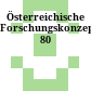 Österreichische Forschungskonzeption 80