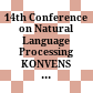 14th Conference on Natural Language Processing : KONVENS 2018 : proceedings